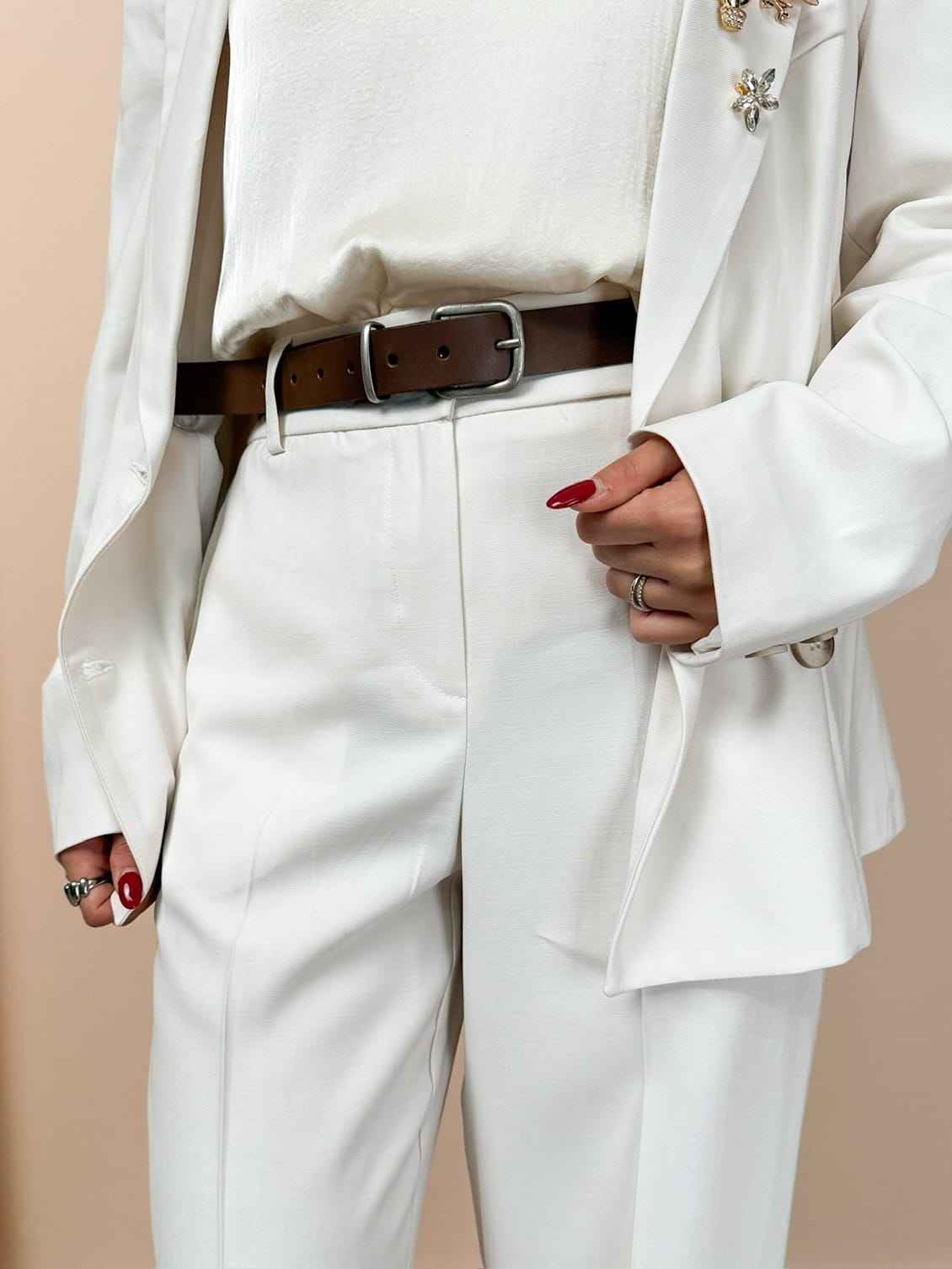 Pantalone palazzo - AVORIO