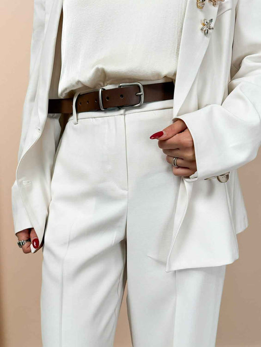 Pantalone palazzo - AVORIO