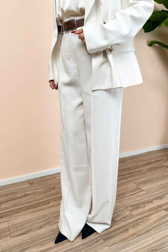 Pantalone palazzo - AVORIO