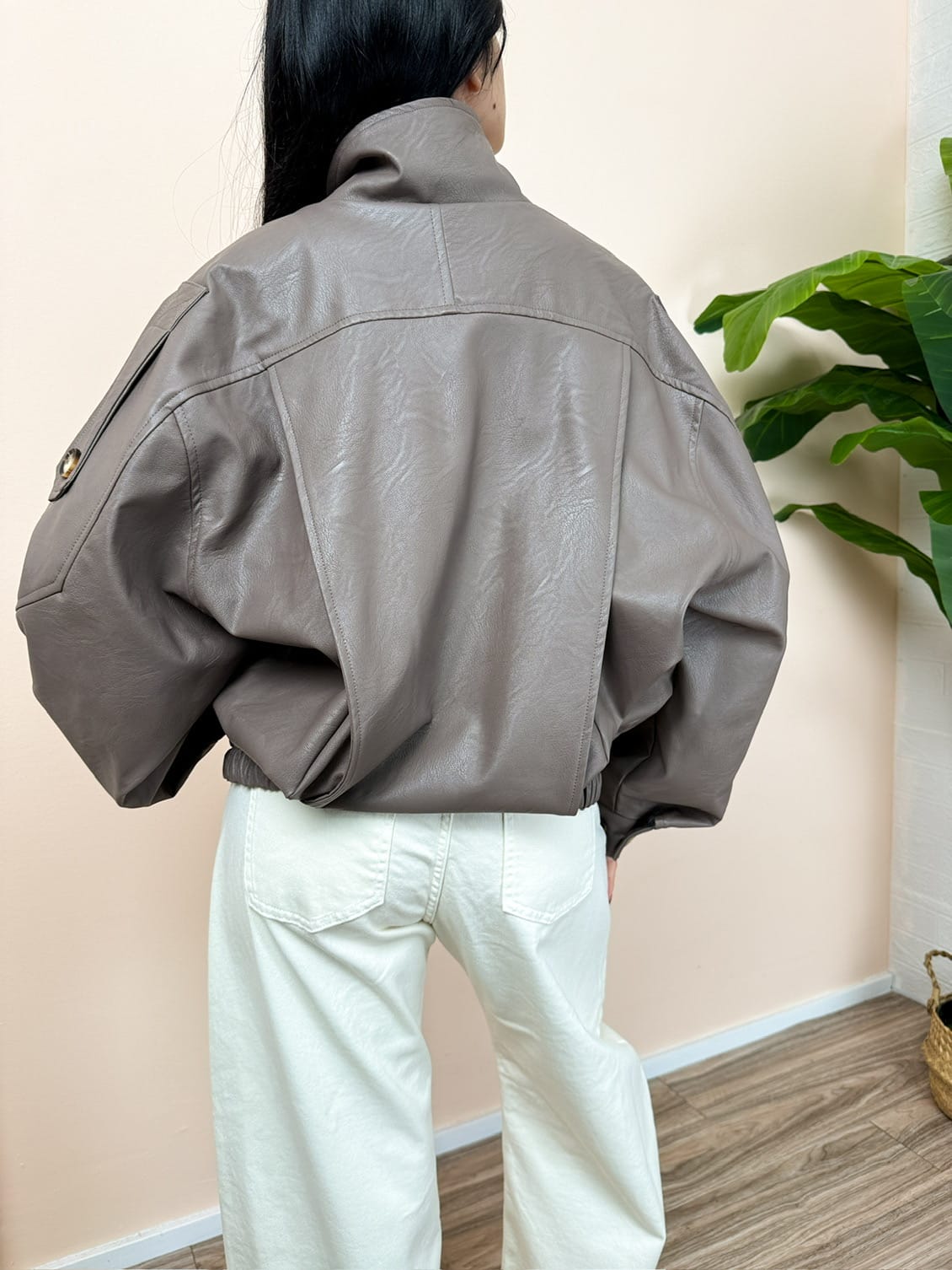 Bomber in ecopelle - CACAO