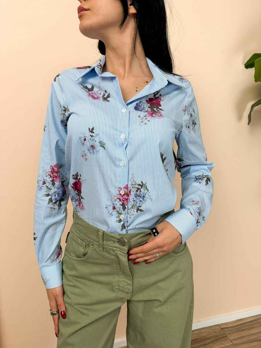 Camicia floreale - AZZURRO