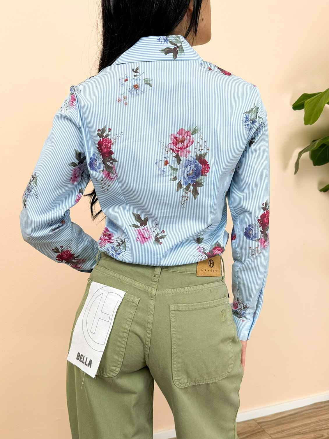 Camicia floreale - AZZURRO