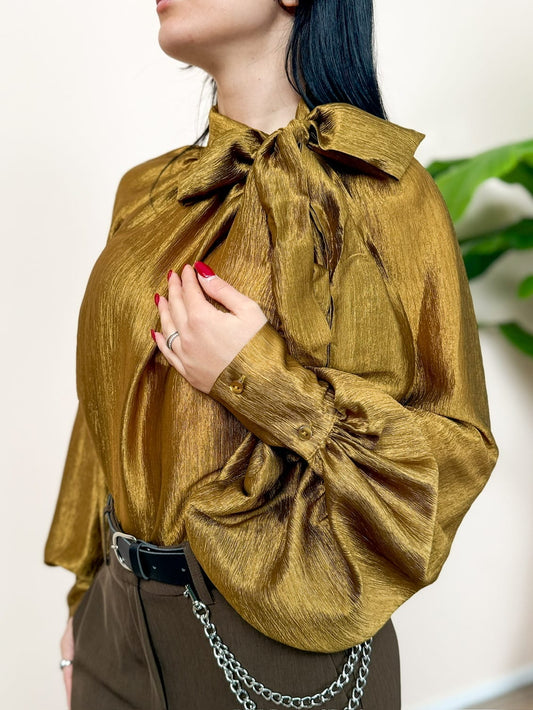 Camicia fiocco in crepes - OLIO