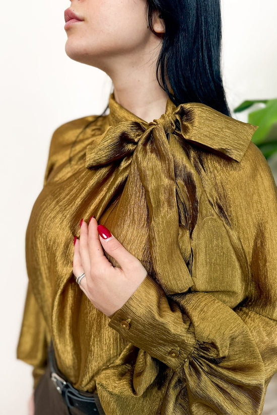 Camicia fiocco in crepes - OLIO