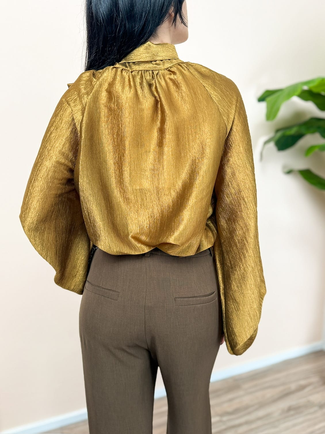 Camicia fiocco in crepes - OLIO