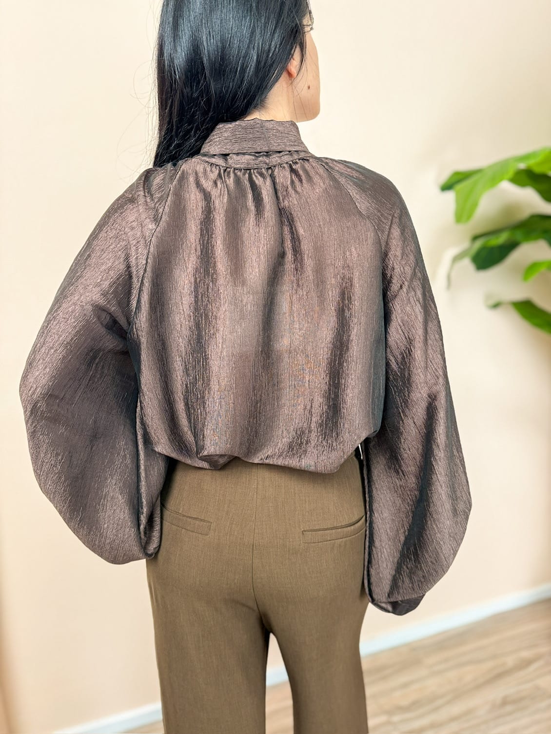 Camicia fiocco in crepes - MORO