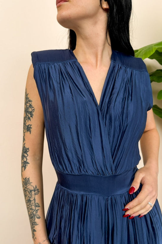 Tuta smanicata spalline - BLU