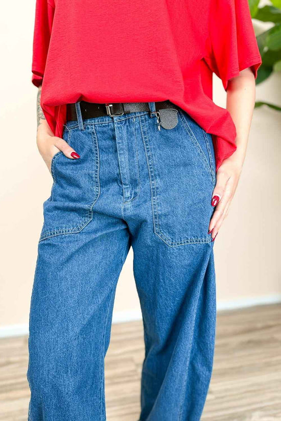 Pantalone jeans ovetto - STONE WASH