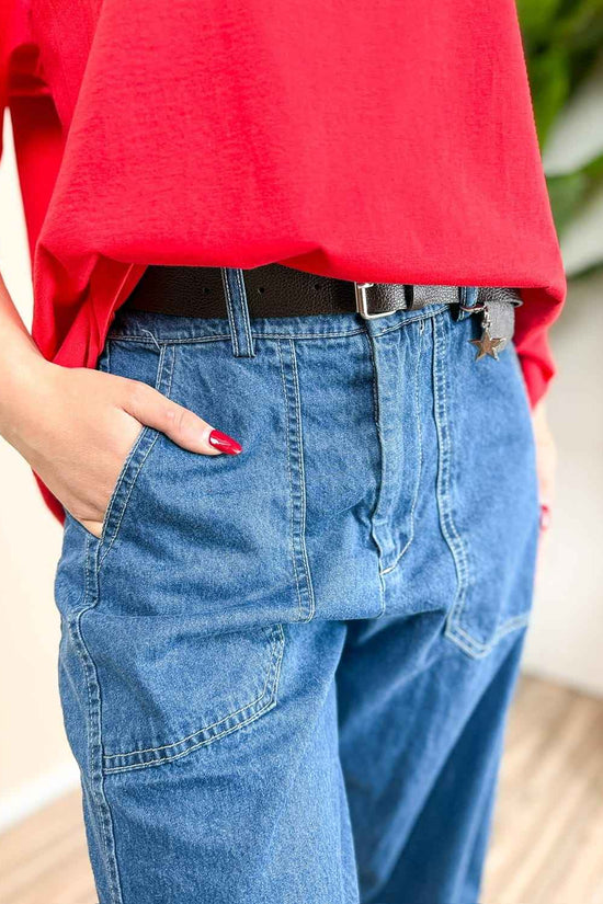 Pantalone jeans ovetto - STONE WASH