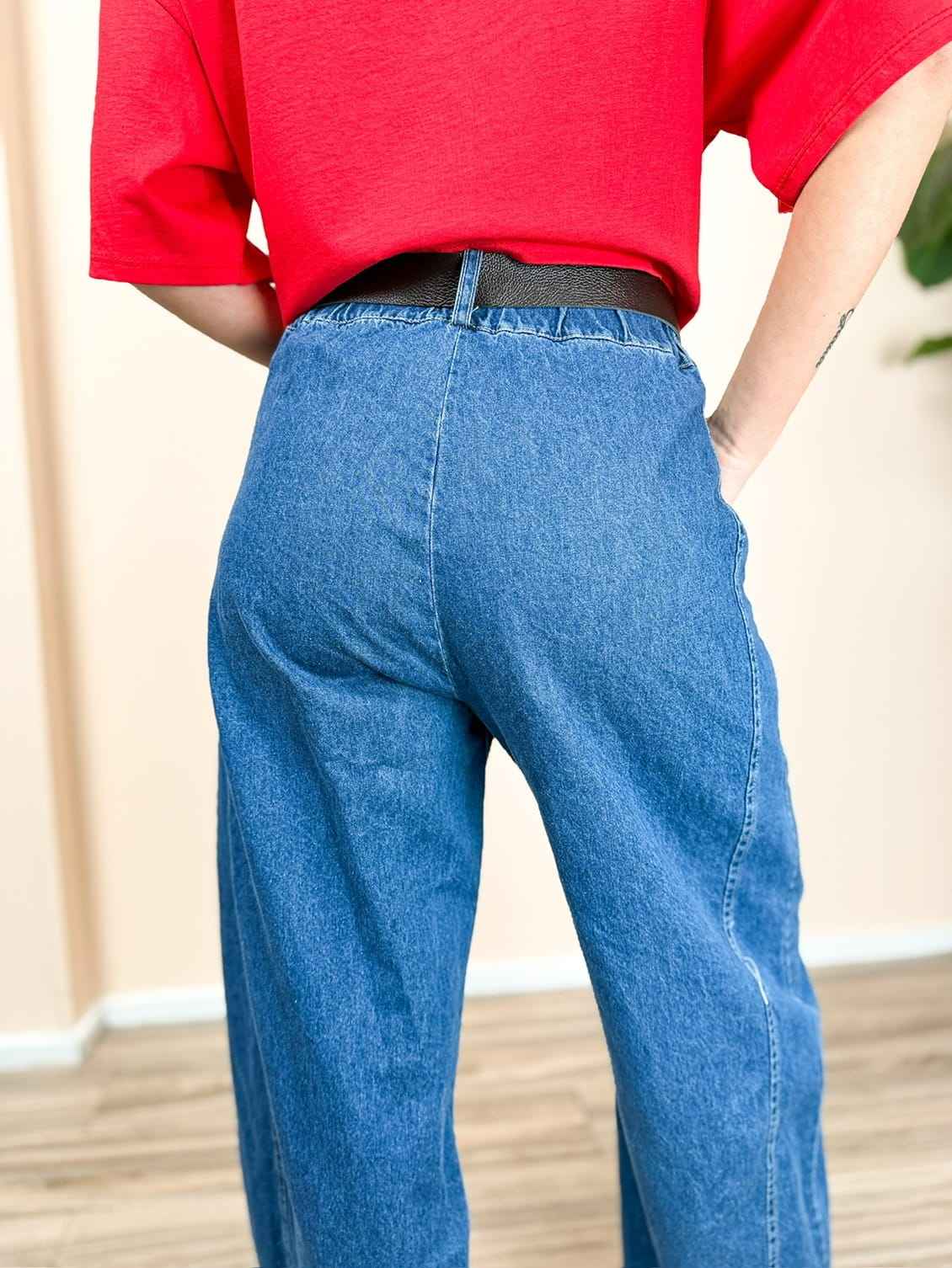 Pantalone jeans ovetto - STONE WASH