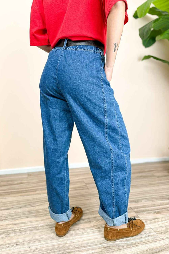 Pantalone jeans ovetto - STONE WASH