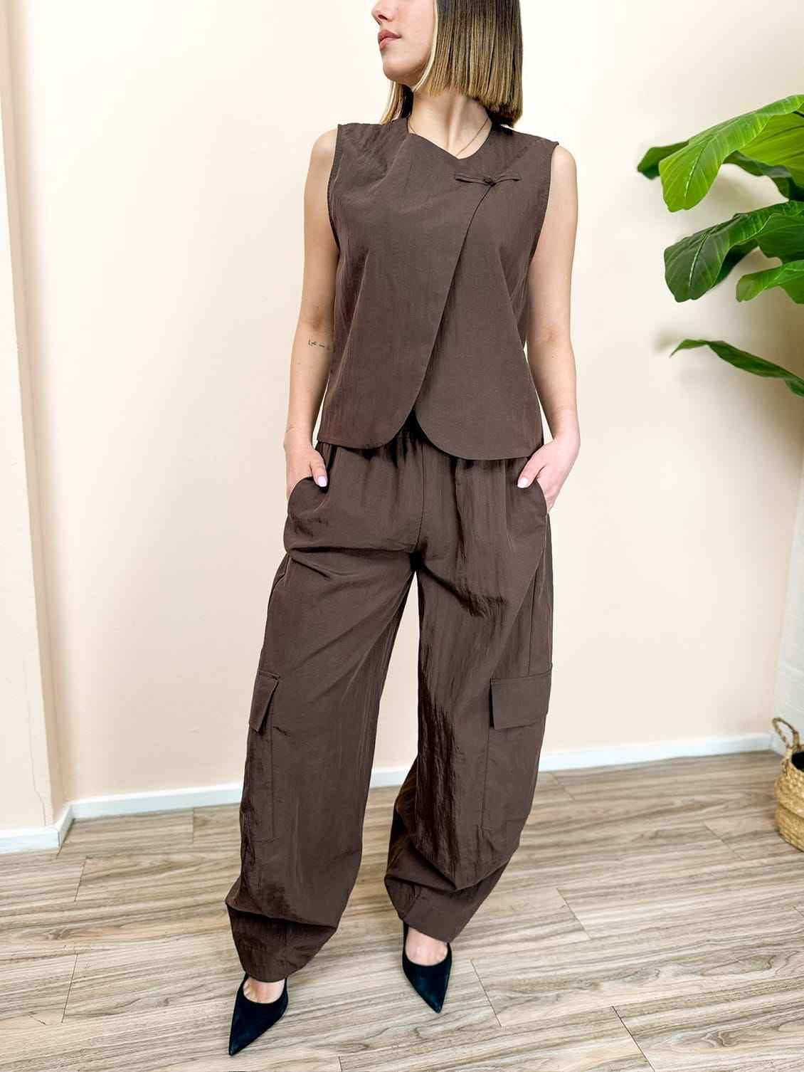 Completo gilet e pantalone - MORO