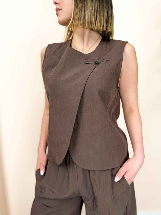 Completo gilet e pantalone - MORO