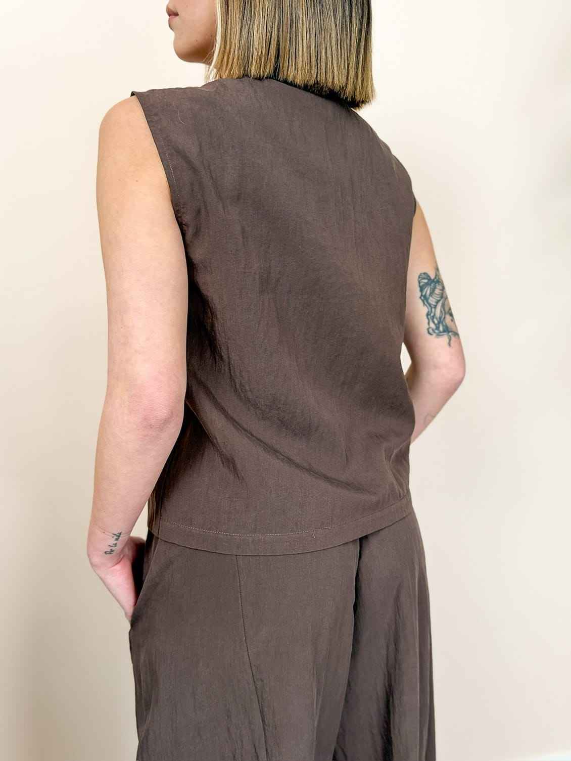 Completo gilet e pantalone - MORO