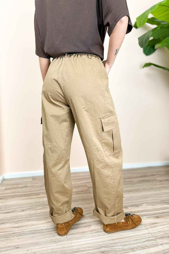 Pantalone con tasconi - BEIGE