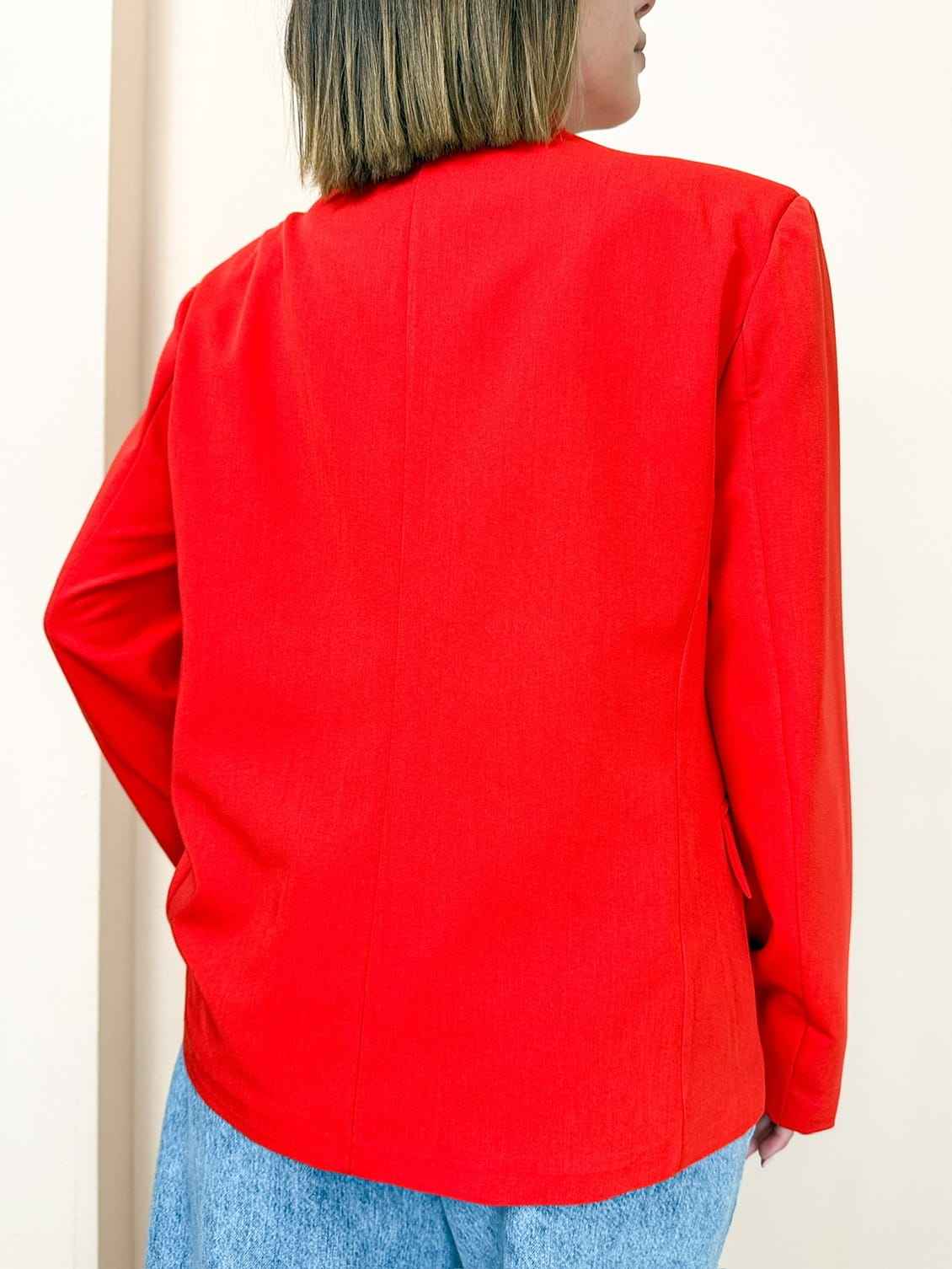Giacca coreana - ROSSO