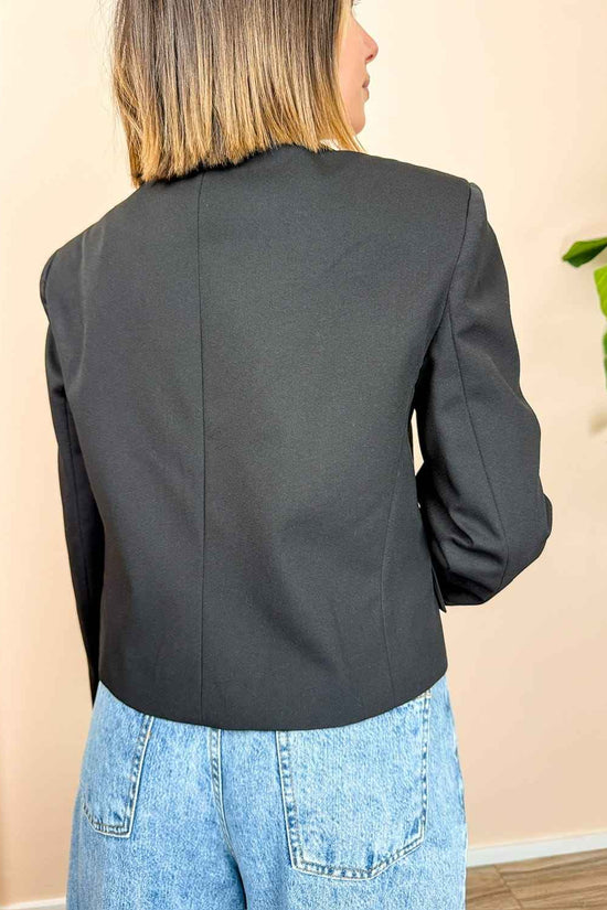 Giacca corta coreana - NERO
