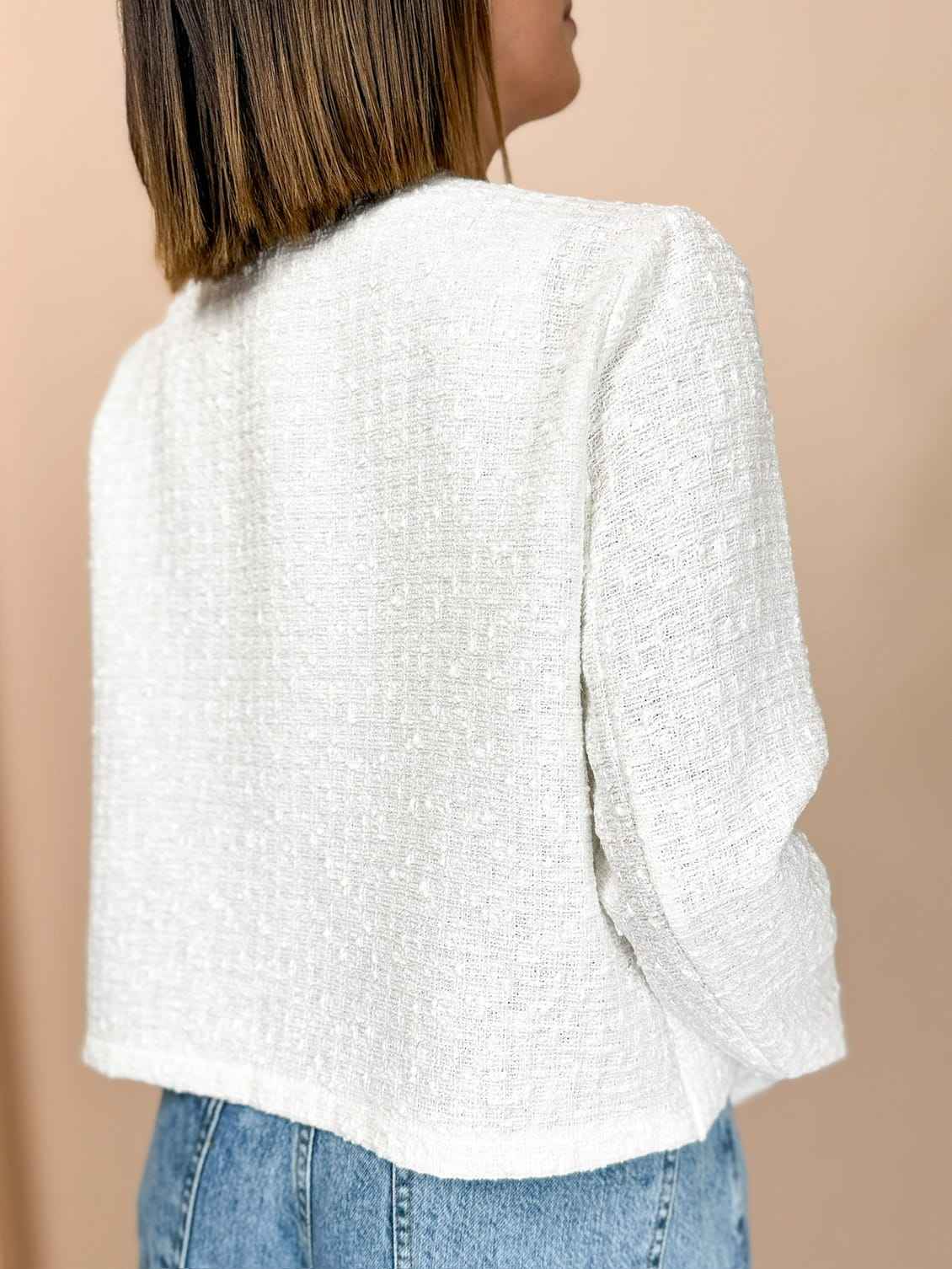 Giacca boucle - BIANCO