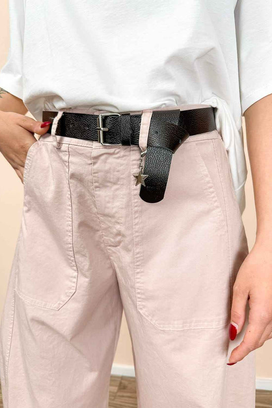 Pantalone ovetto in cotone - ROSA