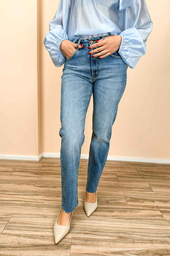 Jeans sigaretta stretch - LIGHT BLUE