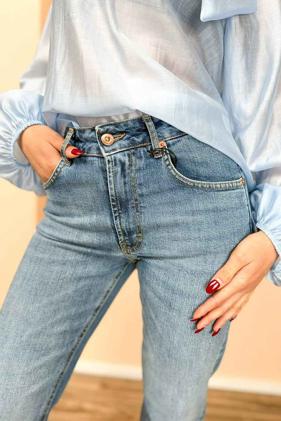 Jeans sigaretta stretch - LIGHT BLUE