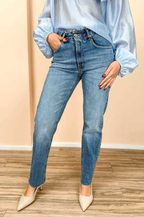 Jeans sigaretta stretch - LIGHT BLUE