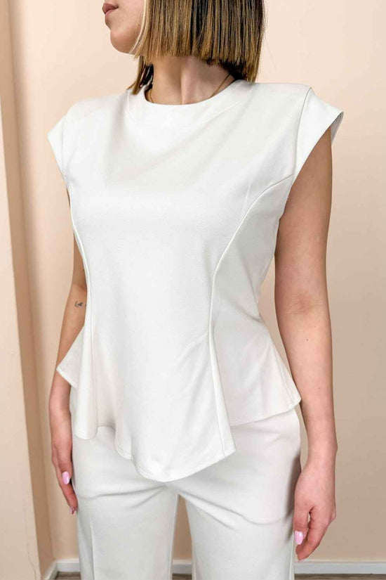 Casacca volant punto milano - GESSO
