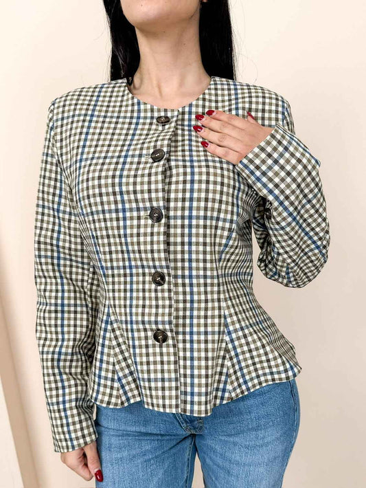 Giacca volant con quadri - QUADRO