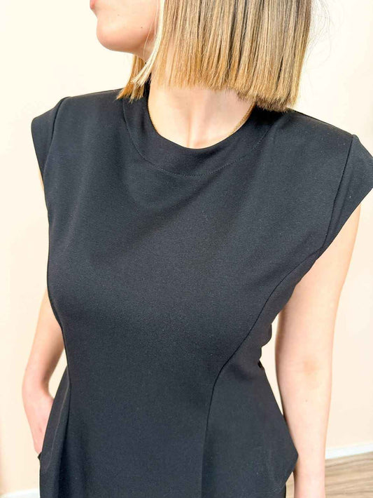 Casacca volant punto milano - NERO