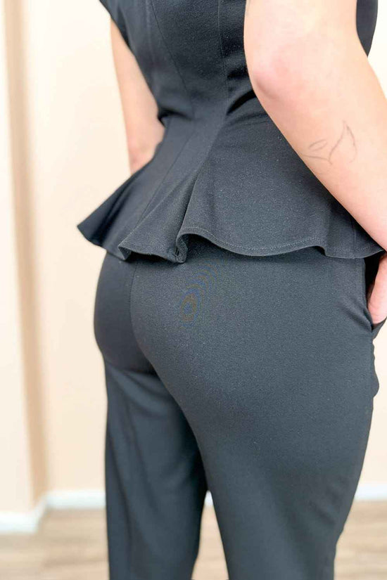 Pantalone sigaretta punto milano - NERO