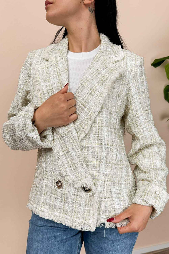 Giacca boucle - BIANCO