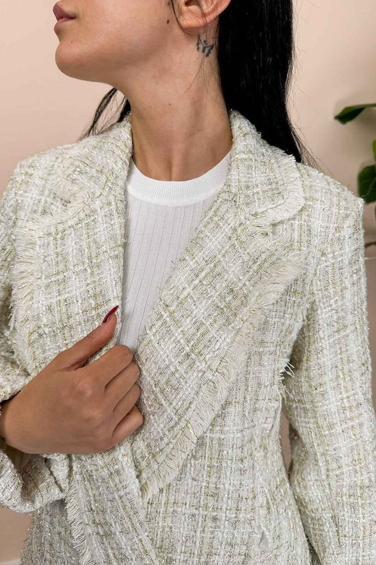 Giacca boucle - BIANCO