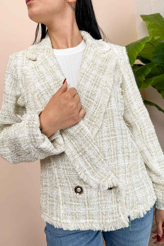 Giacca boucle - BIANCO