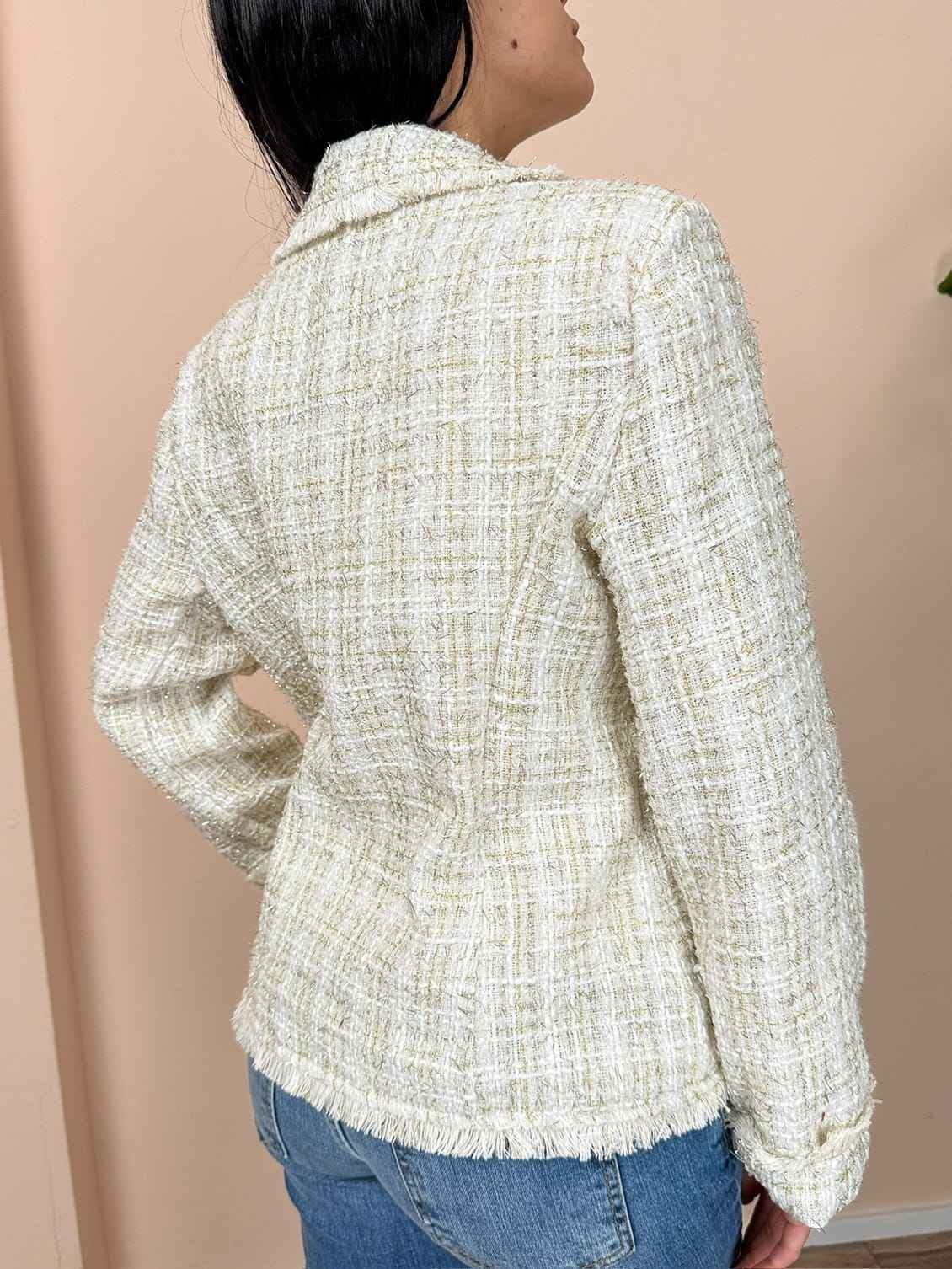 Giacca boucle - BIANCO