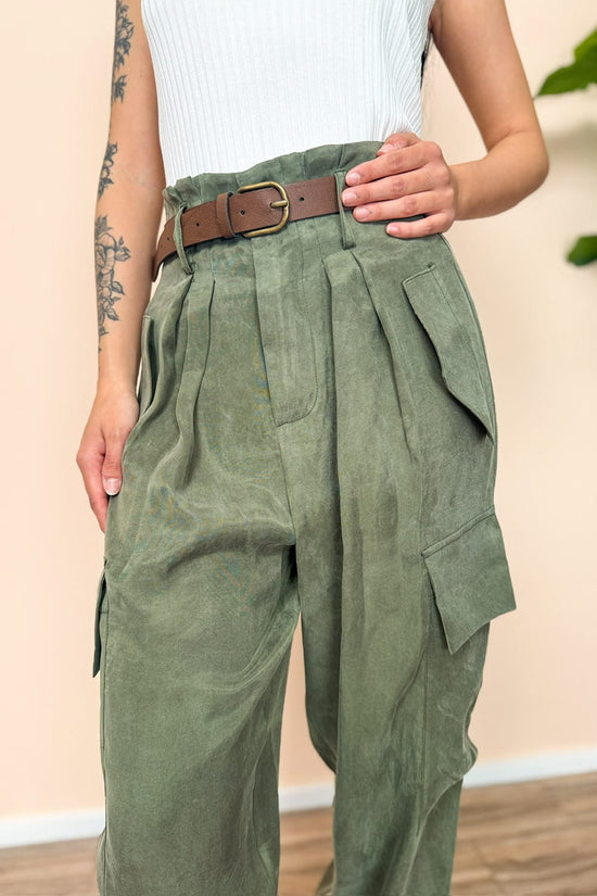Pantalone in cupro - MILITARE