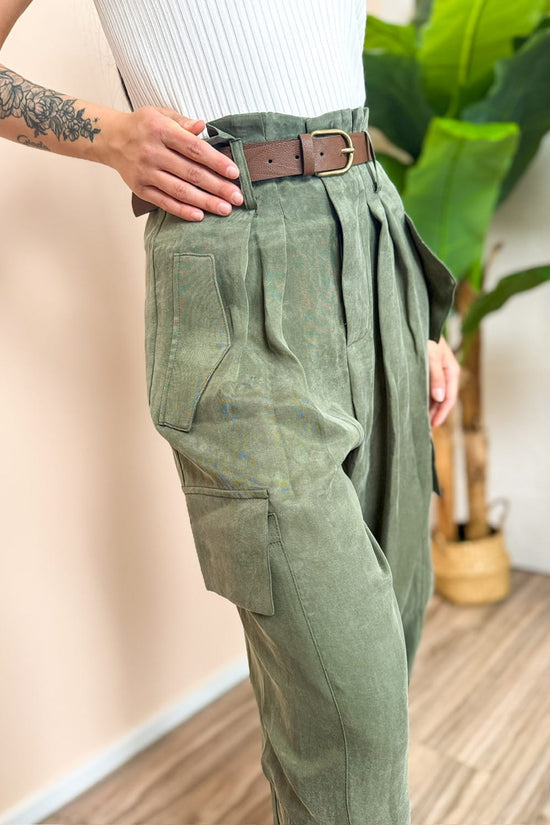 Pantalone in cupro - MILITARE
