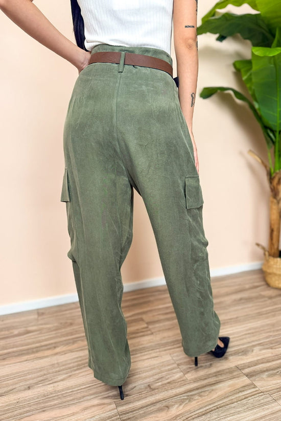 Pantalone in cupro - MILITARE