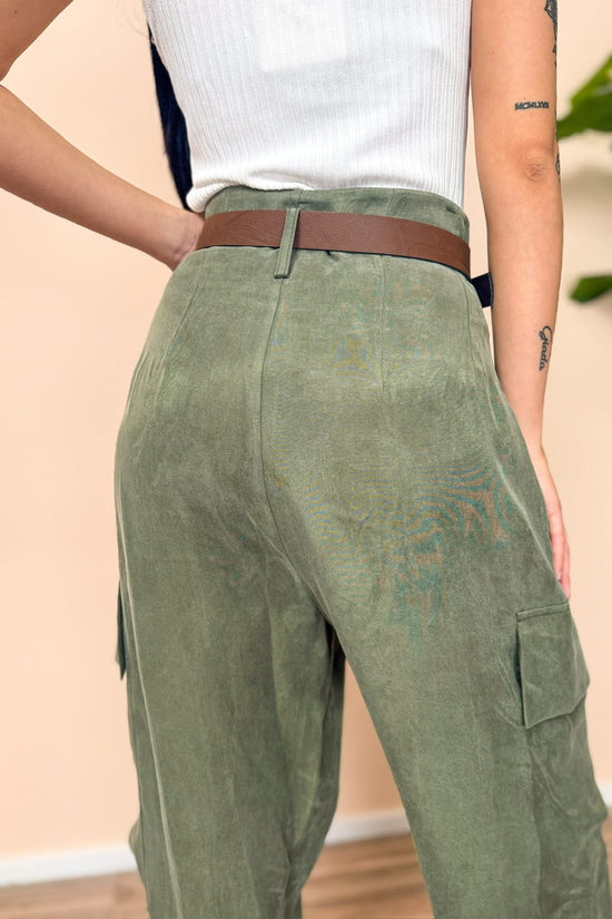Pantalone in cupro - MILITARE