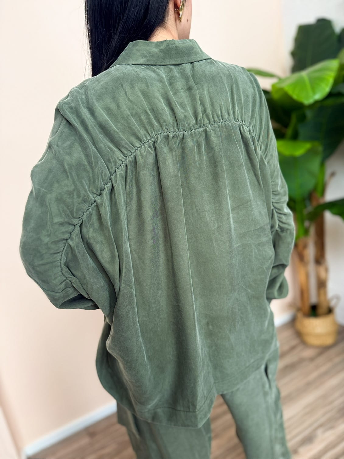 Camicia in cupro - MILITARE