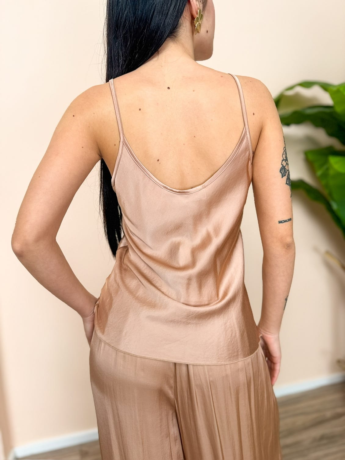 Top bretelle in viscosa - BLUSH