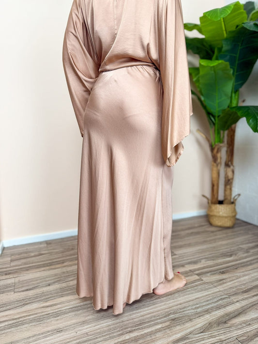 Gonna midi in viscosa - BLUSH