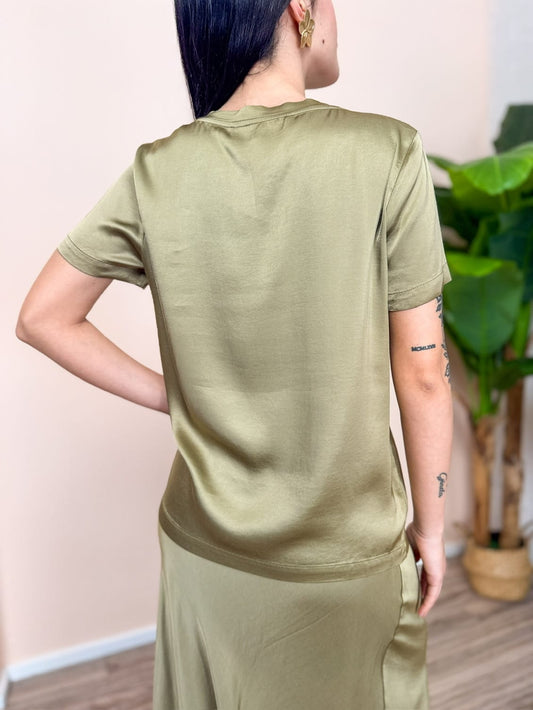 Blusa mezza manica - VERDE