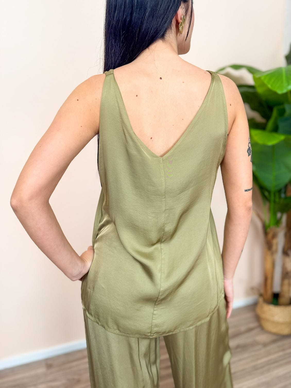 Top in viscosa - MILITARE