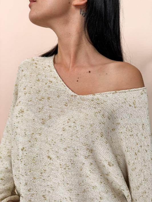 Pull lurex - CREMA