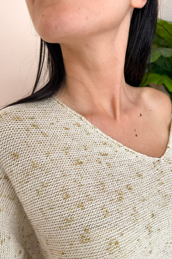 Pull lurex - CREMA