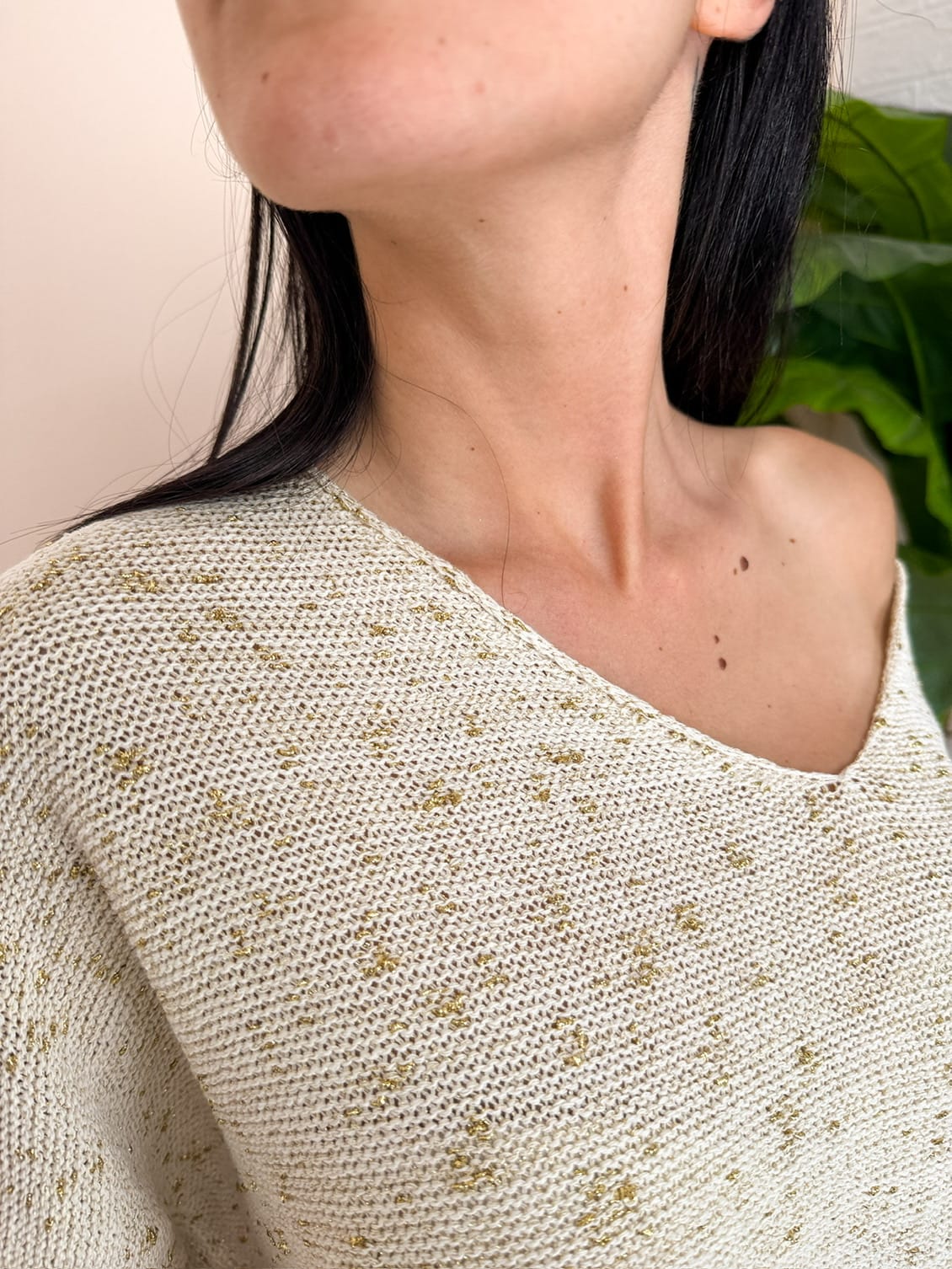 Pull lurex - CREMA