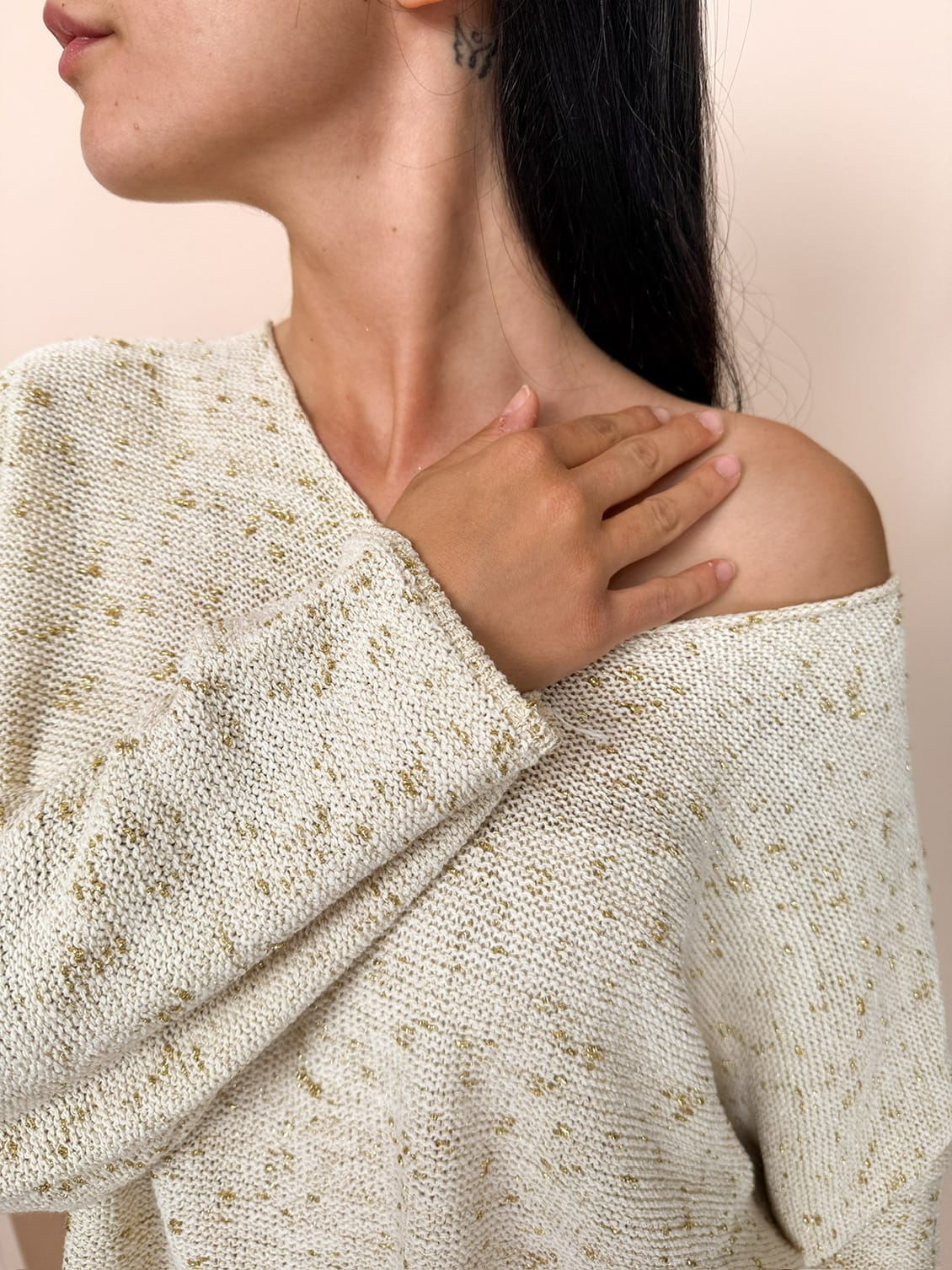 Pull lurex - CREMA