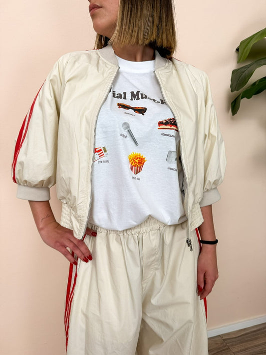 Giacca bomber righe - BURRO