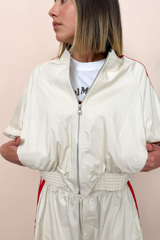Giacca bomber righe - BURRO