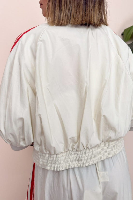 Giacca bomber righe - BURRO